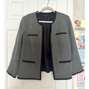 Talbots Black and White Blazer